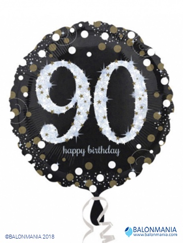 Rođendanski balon Sparkling Birthday 90