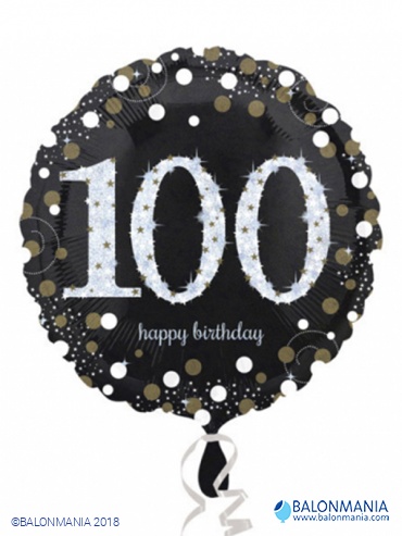 Rođendanski balon Sparkling Birthday 100