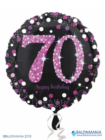 Balon na helij Pink Celebration 70