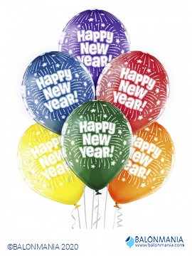 Kristalni baloni Happy New Year 6 kom