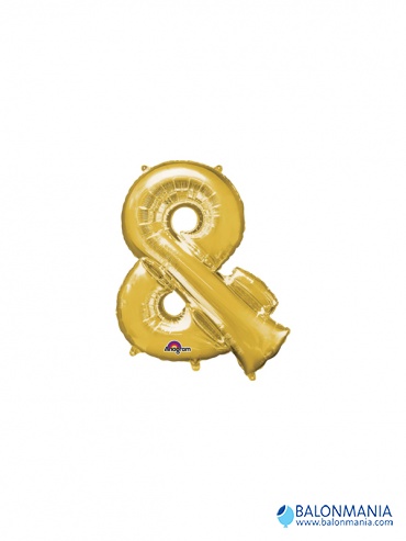 Zlatni balon slovo & mini shape 27cm x 35cm