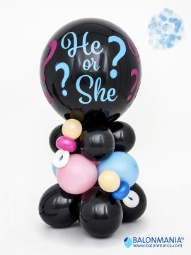 Balonska dekoracija za razkritje spola - deček JUMBO