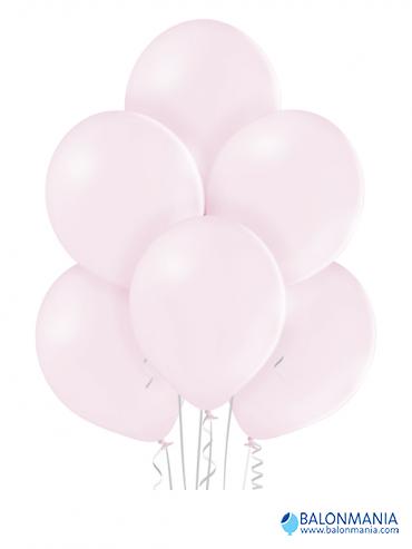Balon roza svetla pastel, lateks (50 kom)