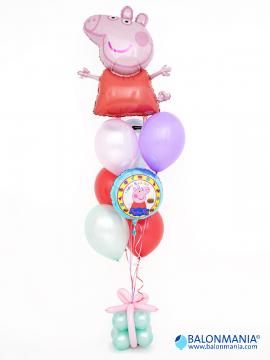 Šopek JUMBO iz balonov - Pujsa Pepa