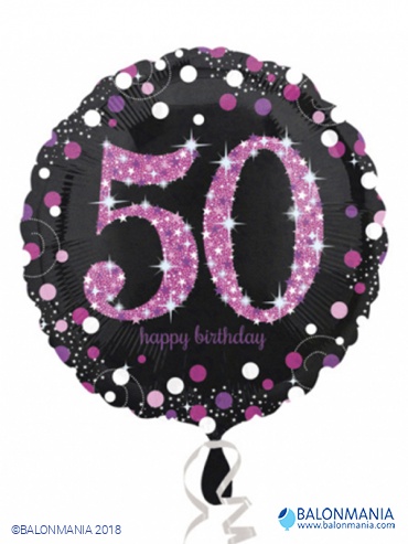 Balon 50 rojstni dan roza