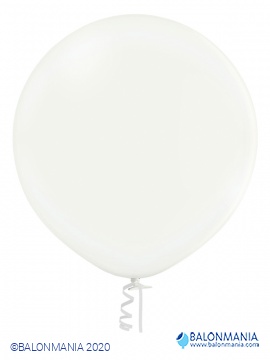 Pastelno beli dekorativni balon