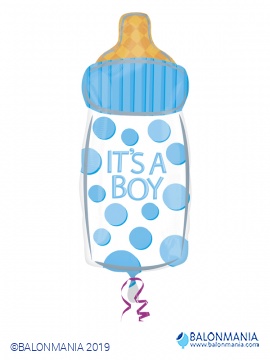 Balon ob rojstvu MODER Baby Bottle - Its a Boy 