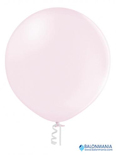 Balon roza svetla pastel, lateks (1 kom)