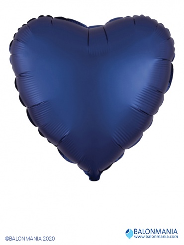 Balon Modro srce temno