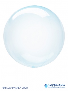 Balon prozorna modra krogla