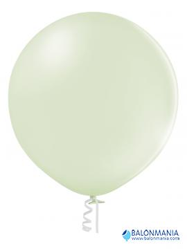 Balon kremno zelena pastel, lateks (1 kom)