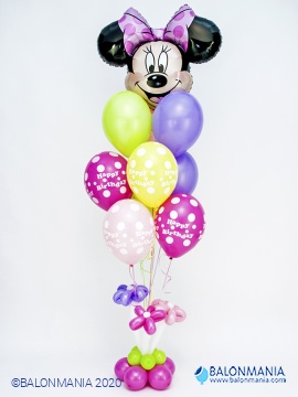 Šopek JUMBO iz balonov "Minnie Mouse"