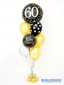 Šopek JUMBO iz balonov - Šestdeseti rojstni dan