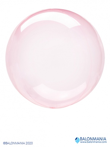 Balon prozorna roza krogla