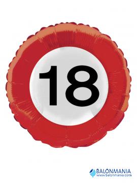 Balon prometni znak 18 rojstni dan 