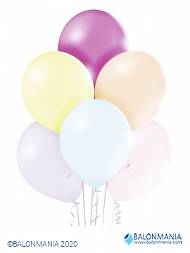 Pastelni večbarvni dekorativni baloni 