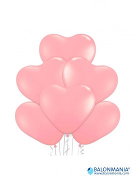 Baloni lateks Pink srčki - 6kos