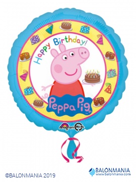 Pujsa Pepa happy birthday balon
