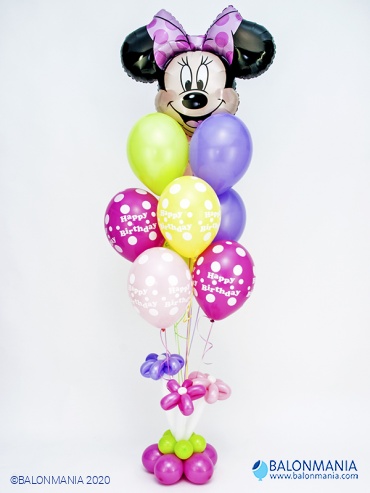 Šopek JUMBO iz balonov - Minnie Mouse