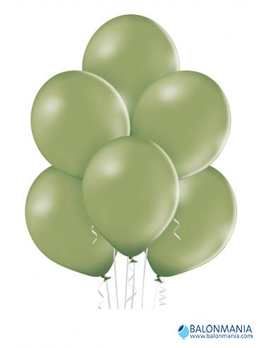 Balon zelen rožmarin pastel, lateks (50 kom)
