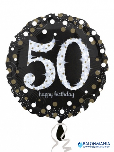 Balon 50 rojstni dan srebrni velik