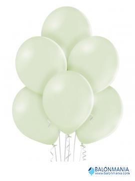 Balon kremno zelena pastel, lateks (50 kom)