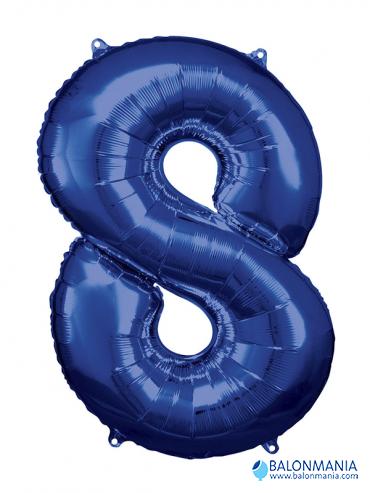 Balon 8 moder številka