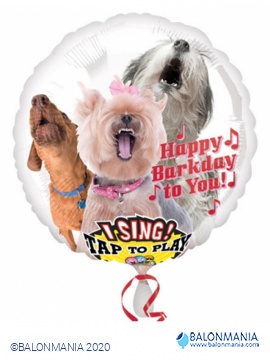 Pojoči balon Happy Barkday