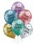 Balon Happy Birthday, lateks (6 kom)